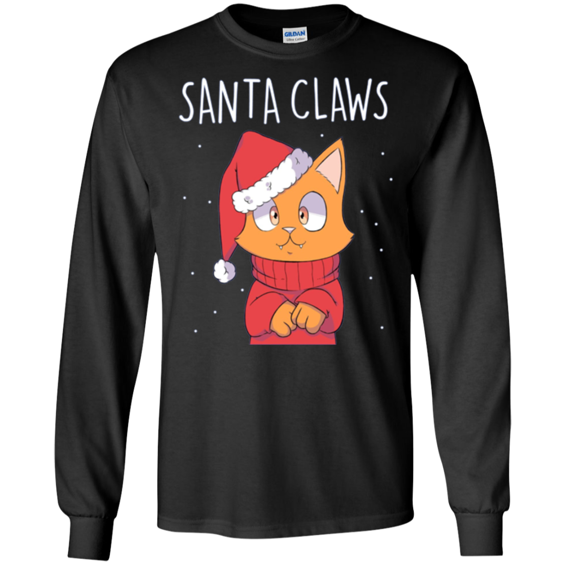 Santa Claws Cat Lovers Long Sleeve Shirt