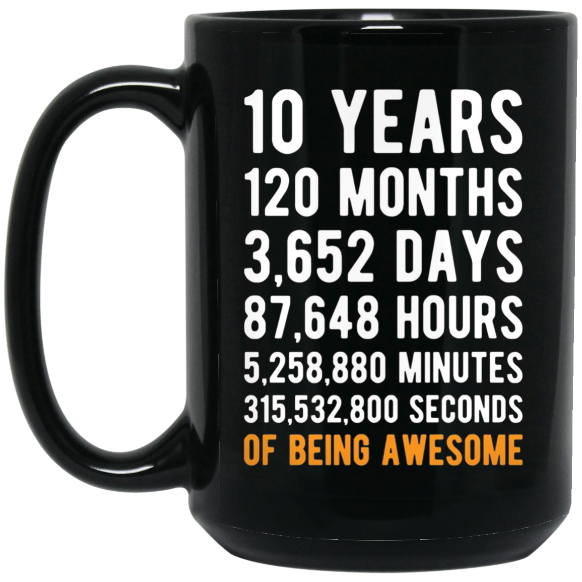 10th Birthday Gift T Shirt 10 Years Old Being Awesome Tee