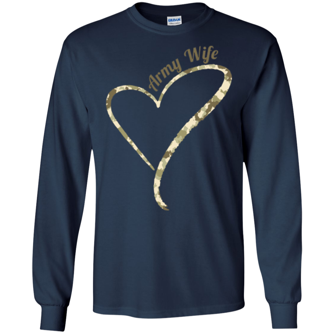 Army Wife T-Shirt- Army Wife Camouflage Shirt