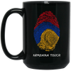 Image of Armenian Flag Fingerprint T-shirt Armenia Flag Shirt