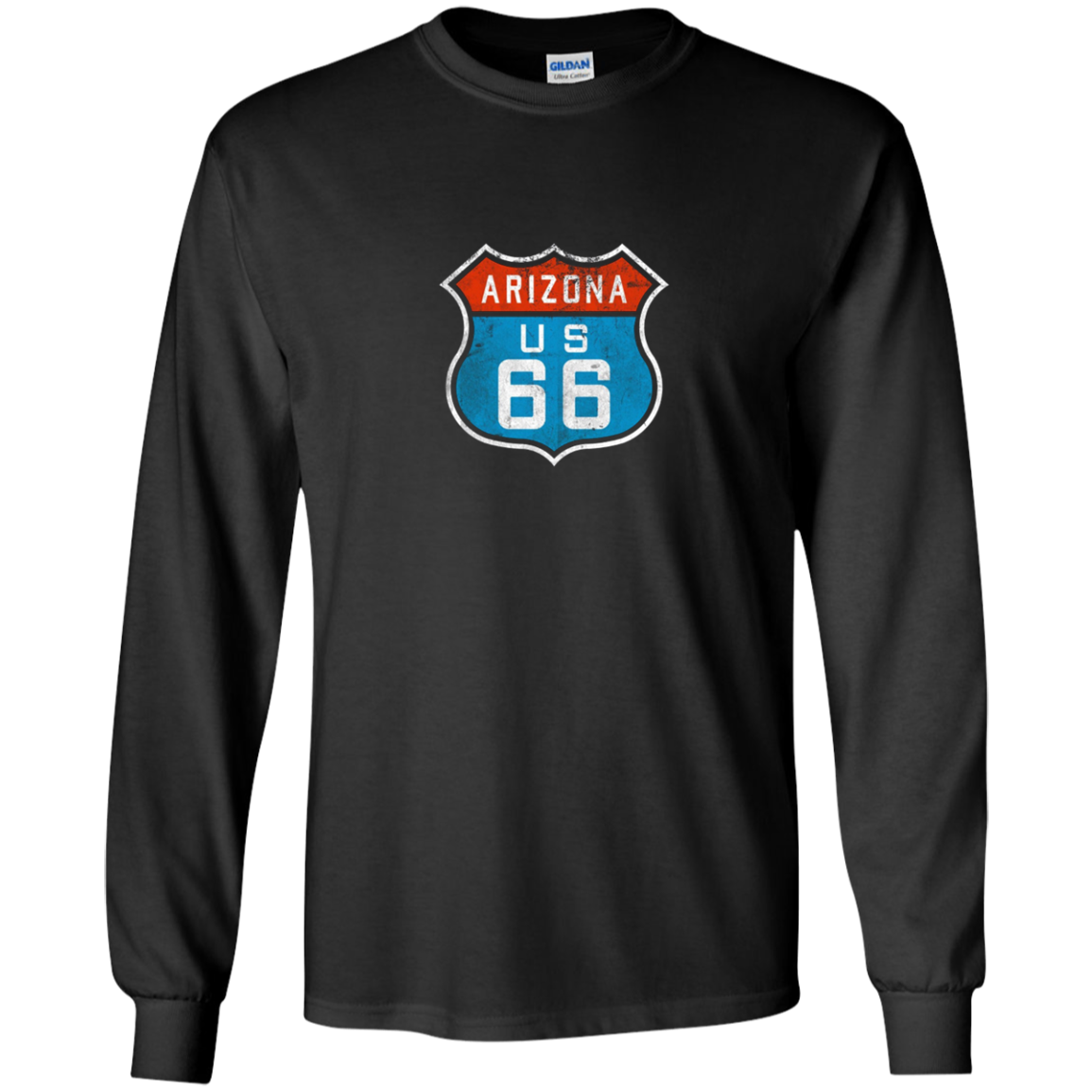 Arizona Route 66. Retro, Vintage, Distressed Grunge Tee