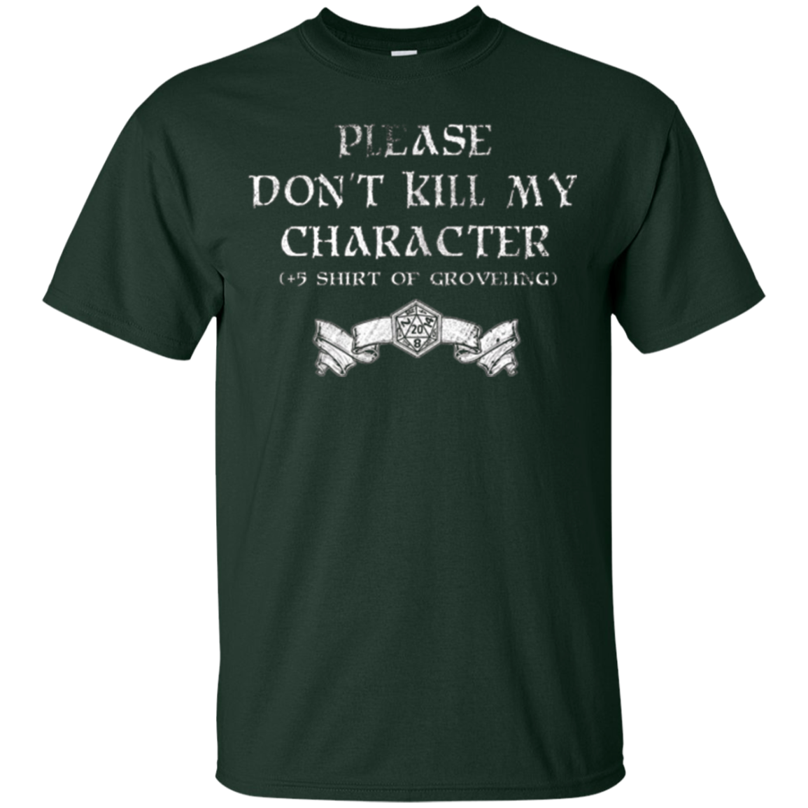 +5 Shirt of Groveling - Distressed Tabletop RPG T-Shirt