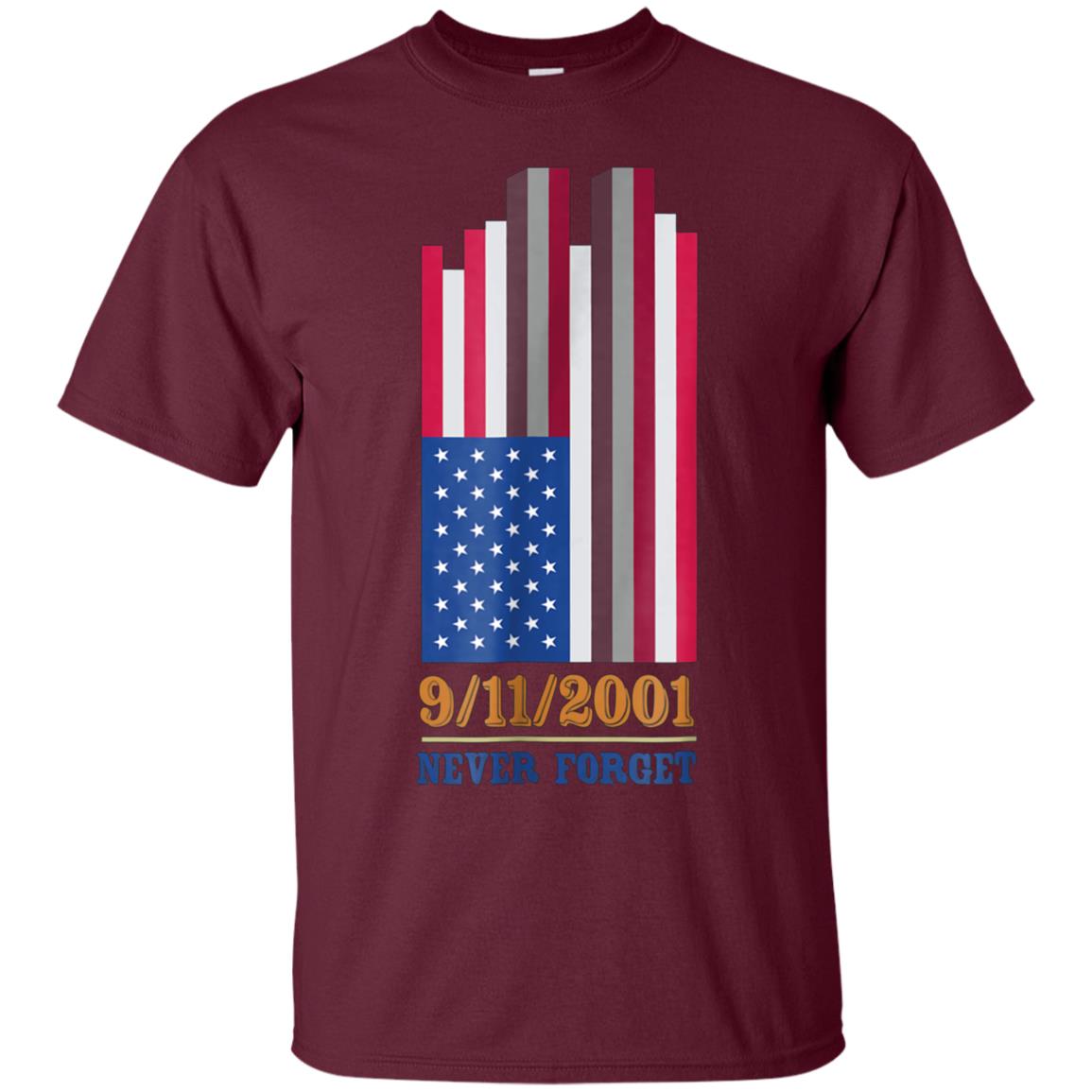09-11-2001 Never Forget Twin Tower Was Attacked T-shirt