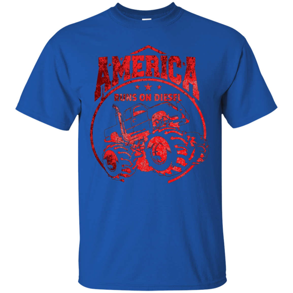 America Runs On Diesel Gear Monster SUV Truck Fans T-Shirt