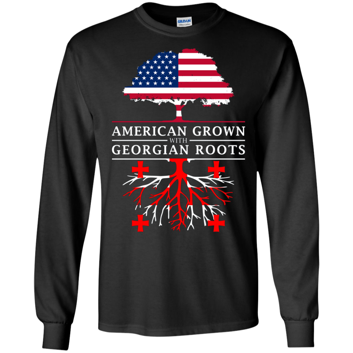 American Grown with Georgian Roots - Georgia T-Shirt