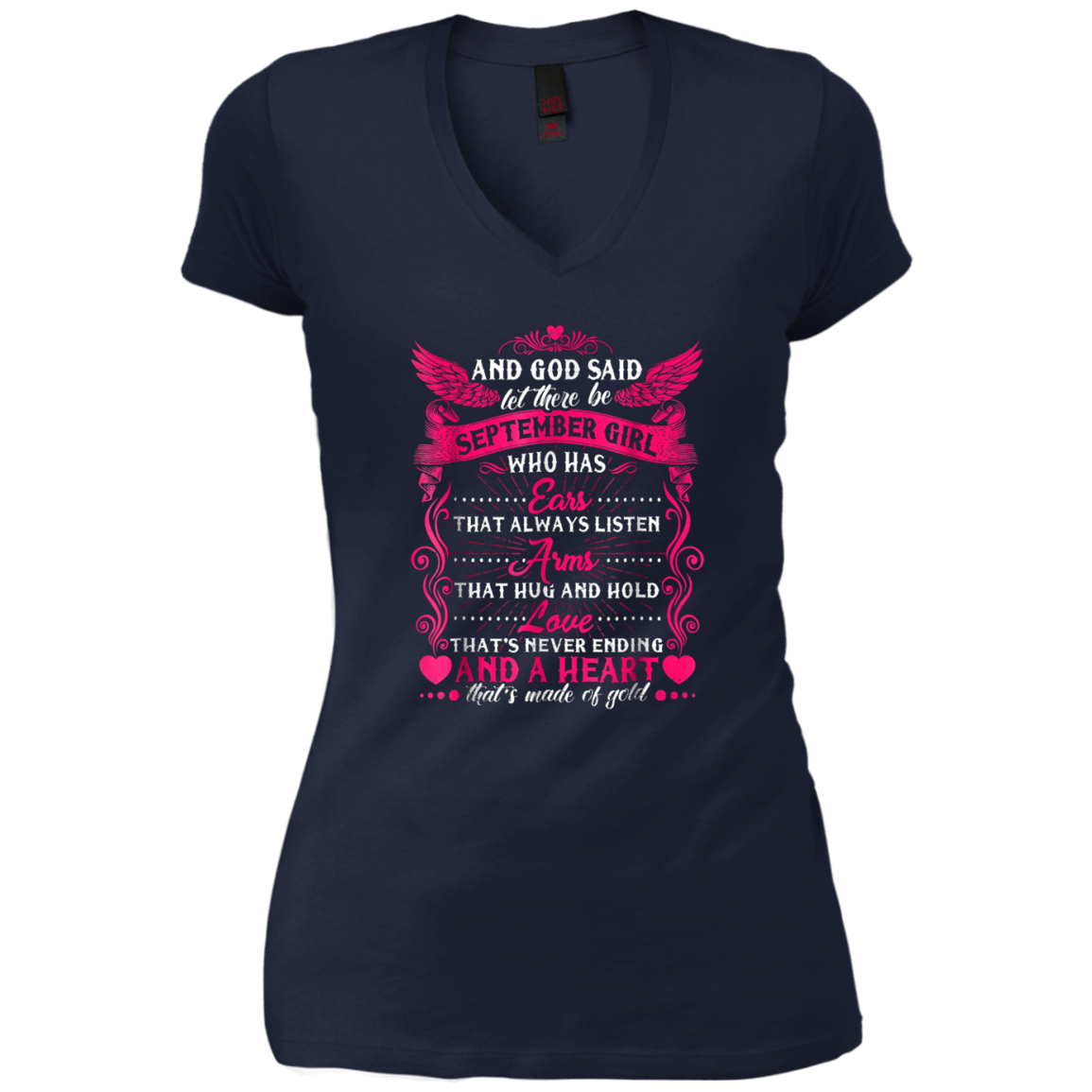 And God Said Let There Be September Girl T-shirt