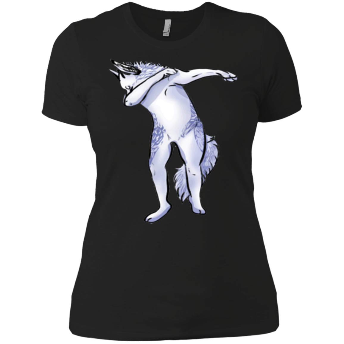 Wolf Cute Dabbing T-Shirt Funny Dab Dance Gift Shirt