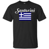 Image of SANTORINI T Shirt Cool Greek Flag Island On The Aegean Sea