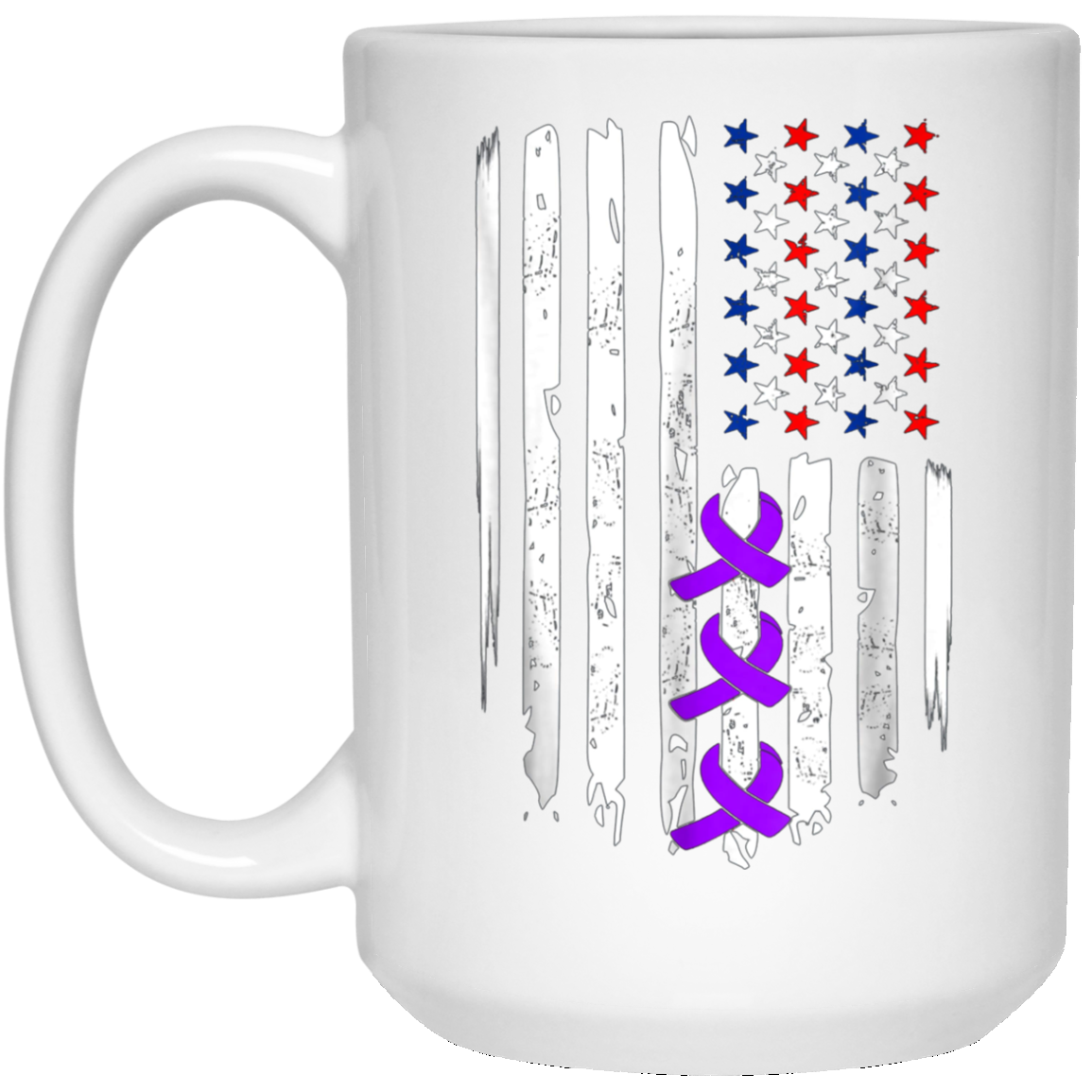 Alzheimer Awareness T-Shirt Purple Ribbon Tees