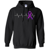 Image of ALZHEIMER'S ALWAYS IN MY HEARTBEAT TEE SHIRTS