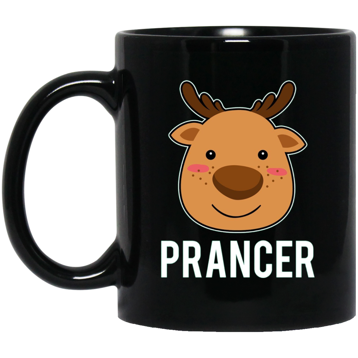 Santa Reindeer Prancer T-Shirt Christmas Group Costume Tee