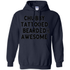 Image of T-shirt barbu tatoué potelé et génial pour homme