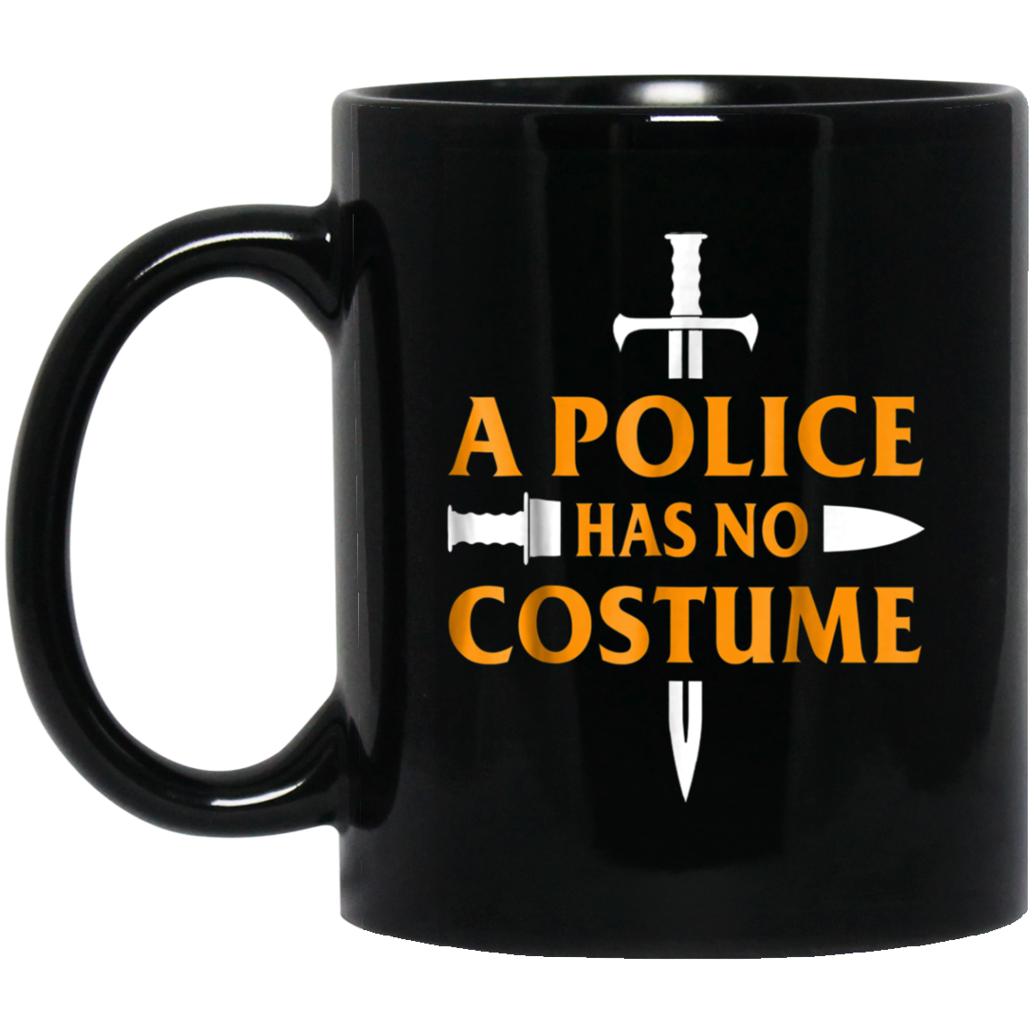 A Police Has No Costume Funny Halloween T-Shirt