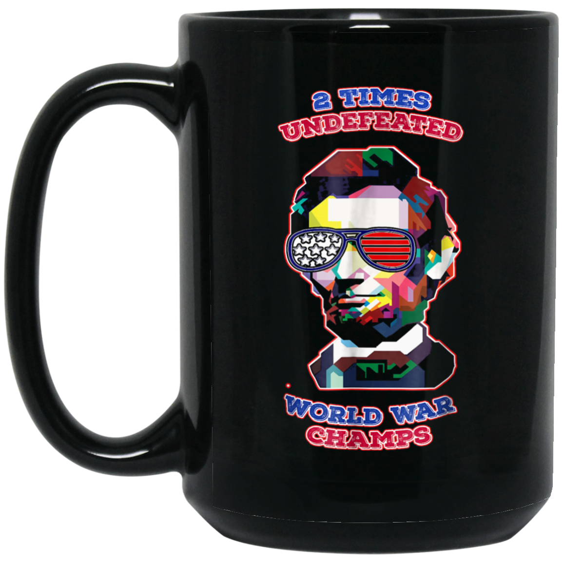 Abe Lincoln USA Flag Sunglasses, 4th Of July Vintage retro T