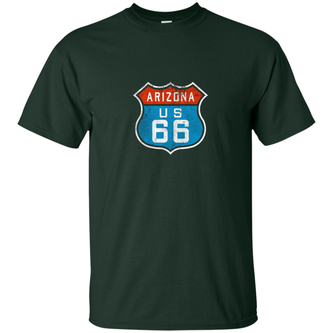 Arizona Route 66. Retro, Vintage, Distressed Grunge Tee